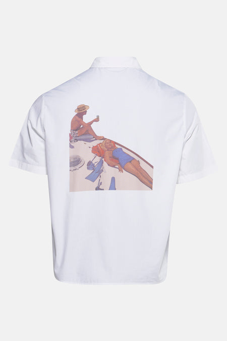 Chemise à manches courtes - blanc