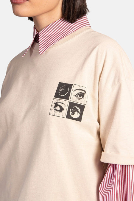 T-shirt à manches courtes - Beige