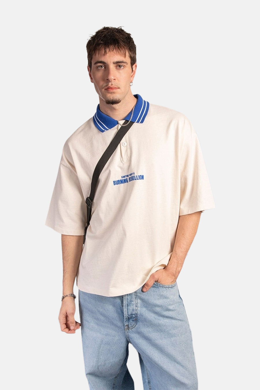 Polo à manches courtes - écru - KAOTIKO - 1