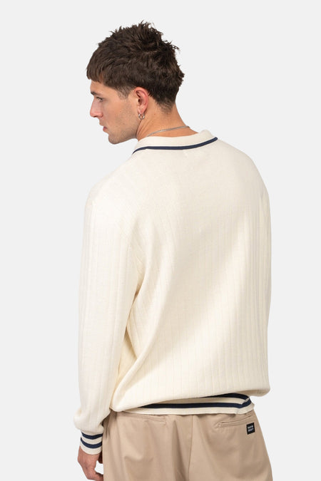 Pull à col rond - écru