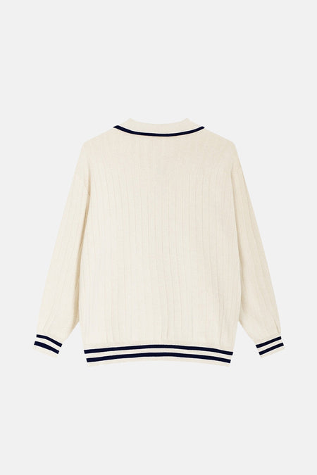 Pull à col rond - écru