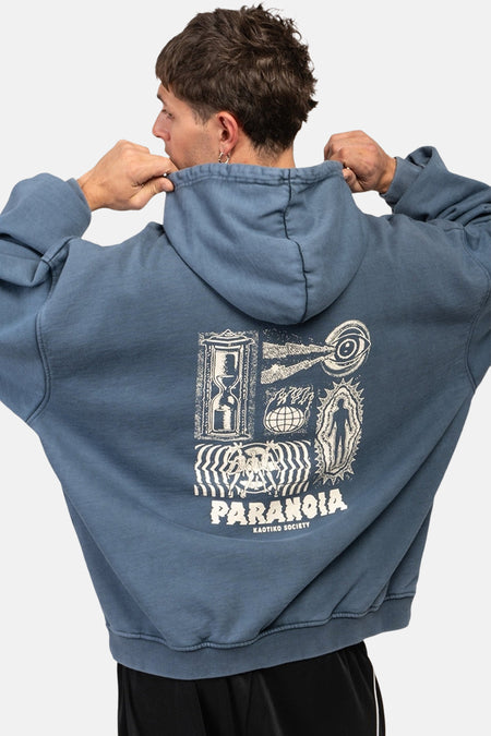 Sweat à capuche bleu - KAOTIKO