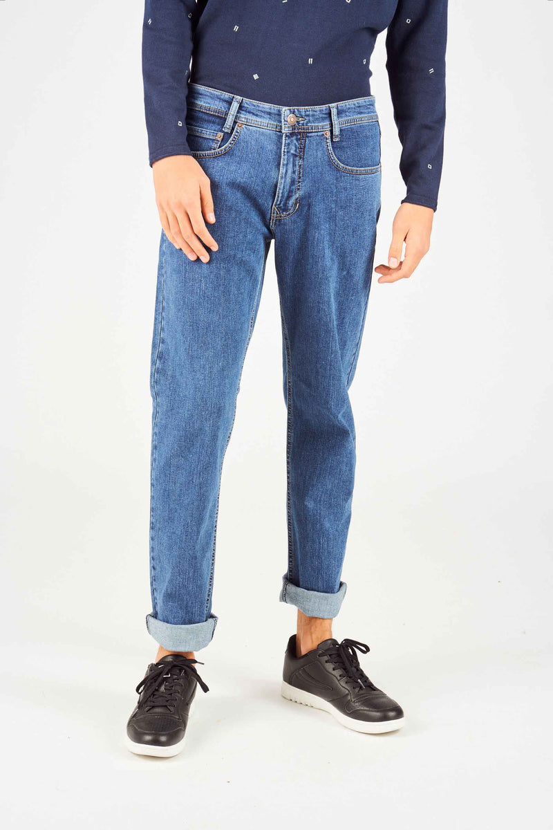 Jeans straight Mid blue denim - MAC
