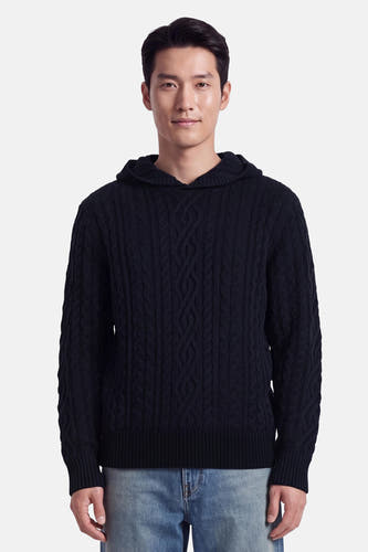 Pull col O - bleu