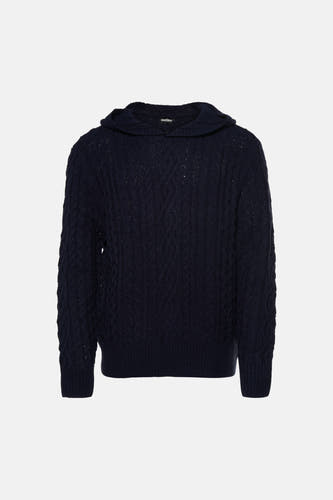 Pull col O - bleu