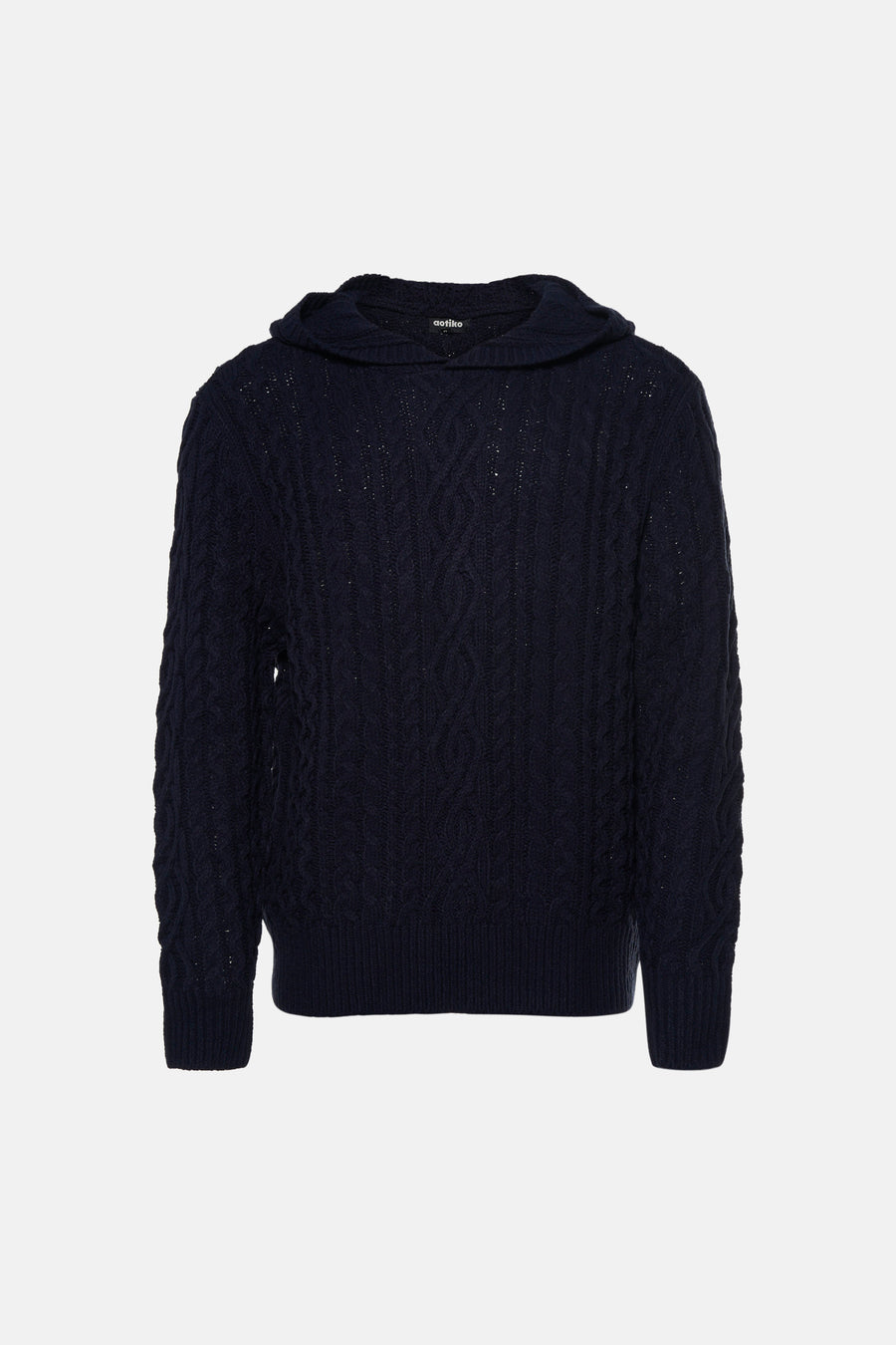 Pull col O - bleu