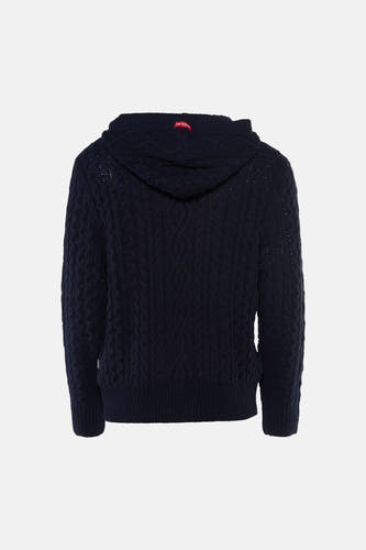 Pull col O - bleu