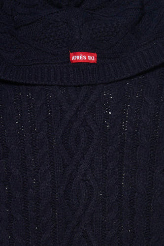 Pull col O - bleu