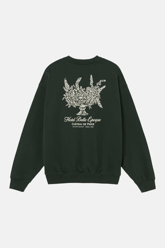 Sweat col O - vert