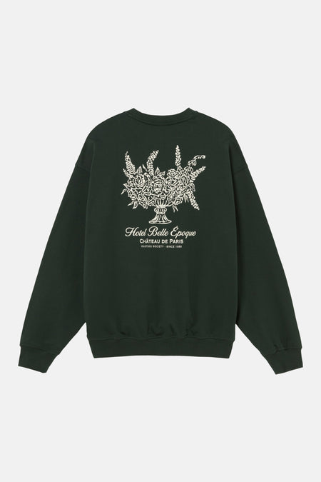 Sweat col O - vert