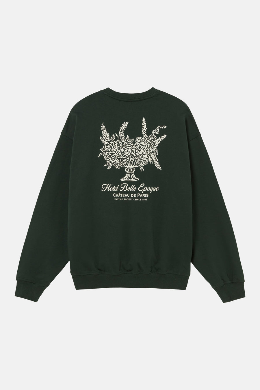 Sweat col O - vert