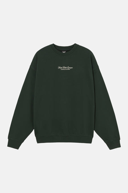 Sweat col O - vert