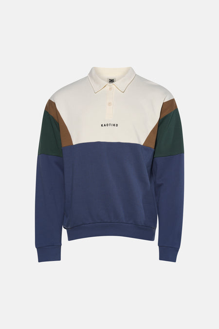 Sweat col O - multicolore
