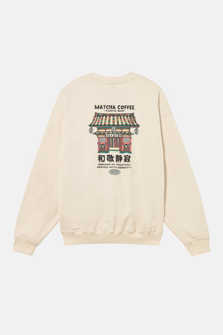 Sweat col O - écru
