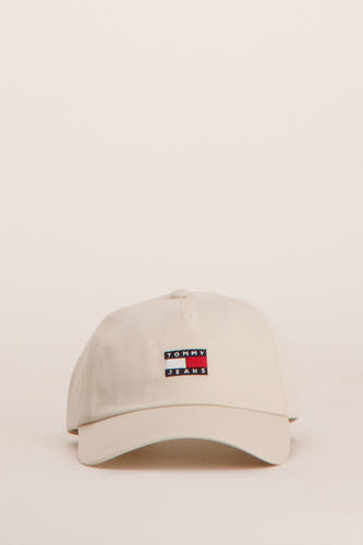 TOMMY JEANS, écru, avec une fermeture à glissière ajustable à l'arrière.