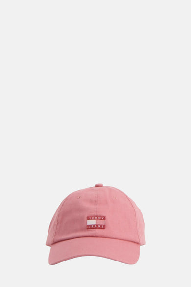 Chaussures roses de TOMMY JEANS, avec un badge logo sur l'avant.