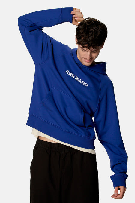 Sweat à capuche - bleu