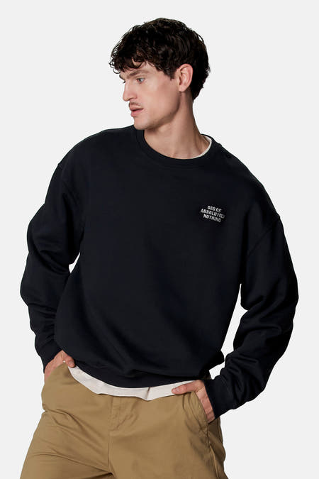 Sweat col O - noir
