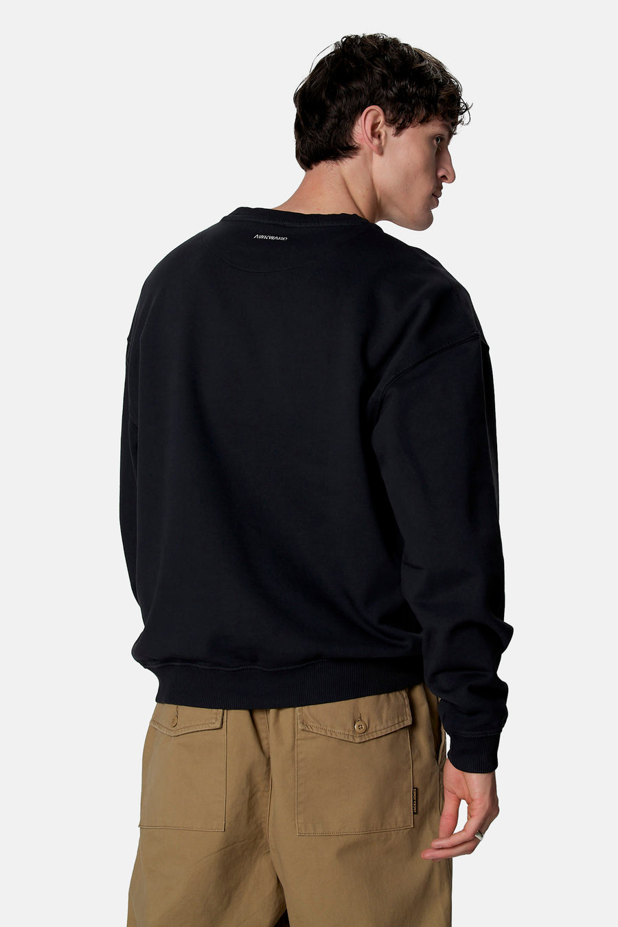 Sweat col O - noir