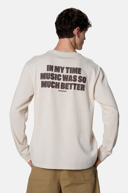 T-shirt à manches longues - écru