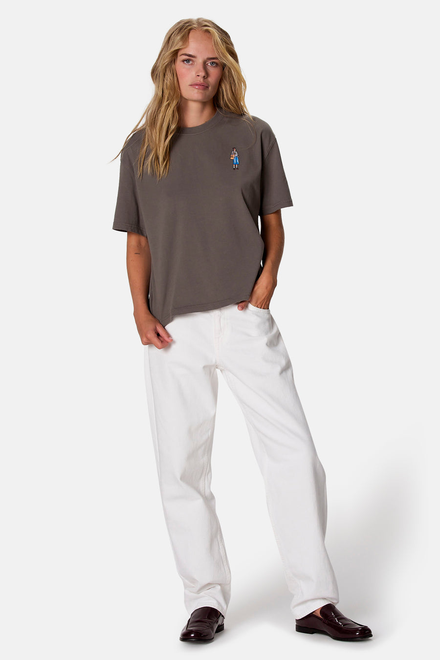 T-shirt à manches courtes - gris
