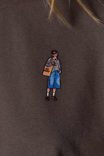 T-shirt à manches courtes - gris