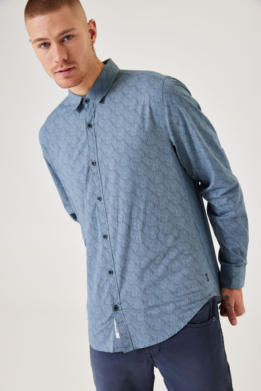Chemise (manches longues) bleu - GARCIA - GARCIA