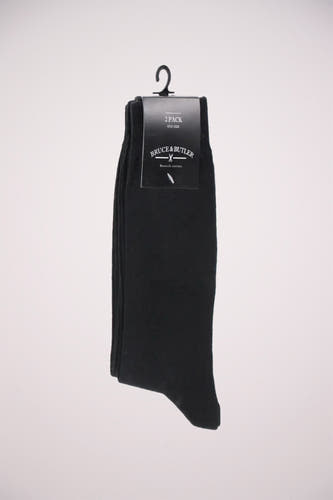 Chaussettes noires de Bruce & Butler, en un 2-pack à un cordon.