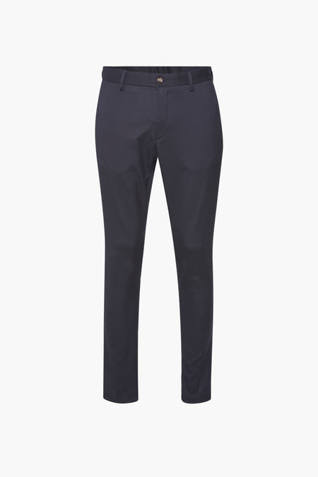 Pantalon de costume bleu Bruce & Butler, uni et sans détails visibles.