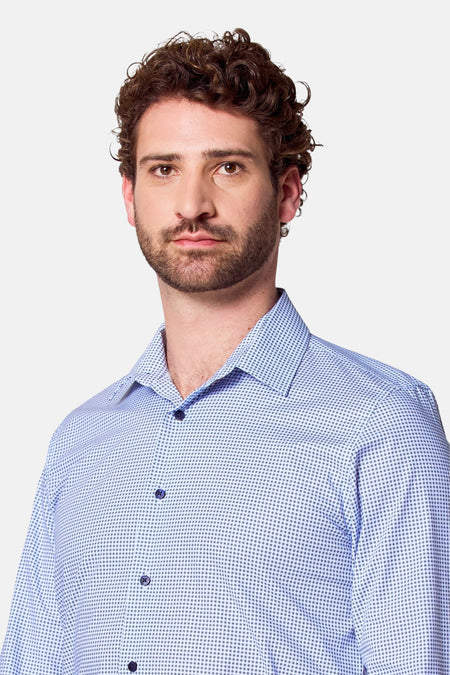 Chemise à manches longues - bleu