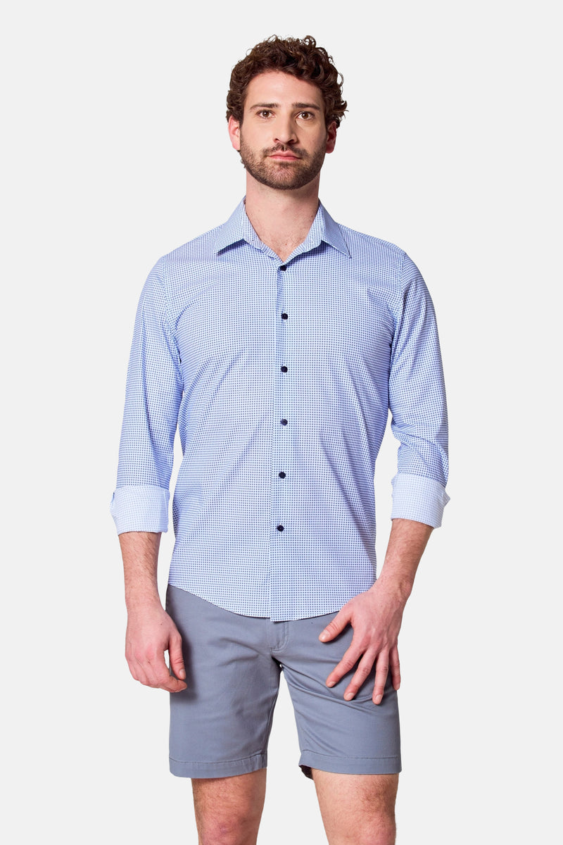 Chemise à manches longues - bleu