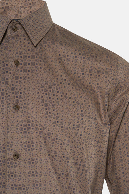 Chemise à manches longues - brun