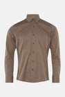 Chemise à manches longues - brun