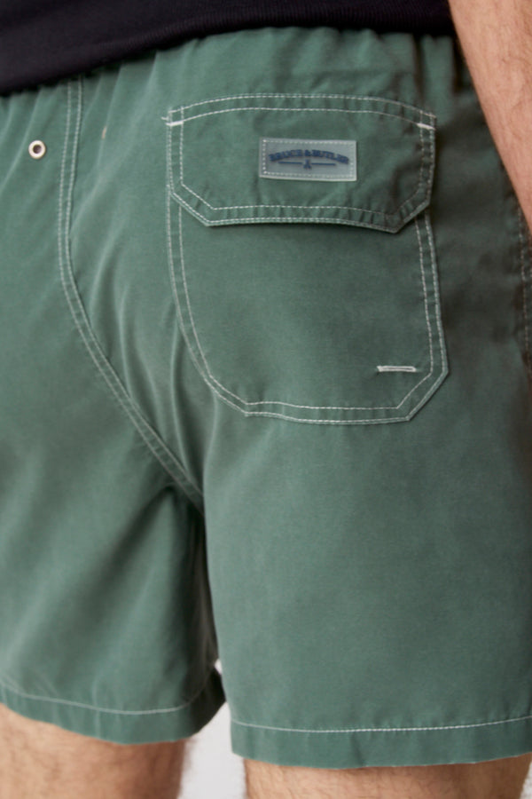 	Heren tops beachwear zwemshort Vert - Bruce & Butler