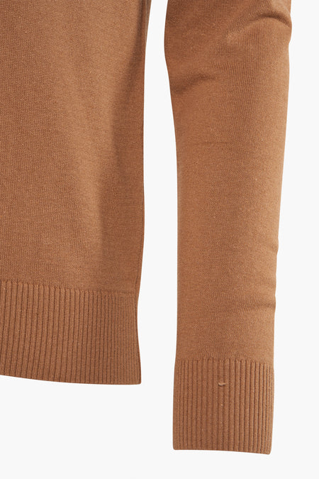 Pull col O Beige - Bruce & Butler
