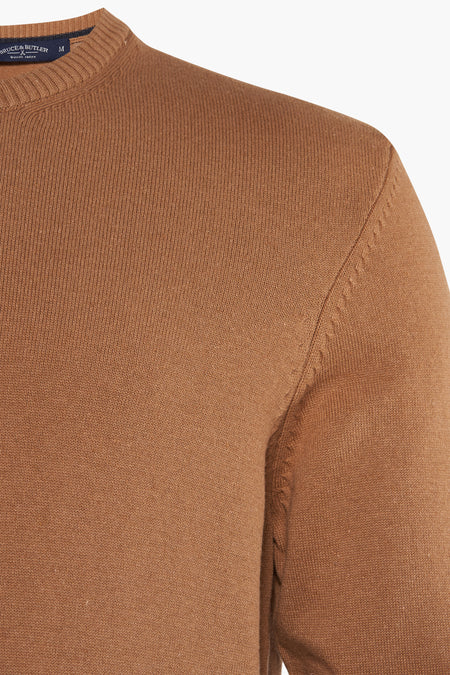 Pull à col rond - beige