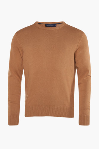 Pull à col rond - beige - Bruce & Butler