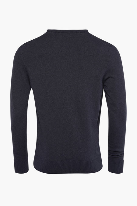 Pull à col rond - bleu