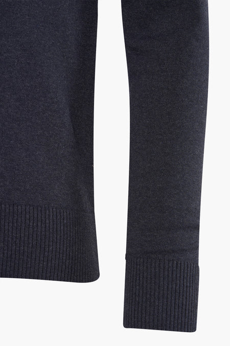 Pull à col rond - bleu