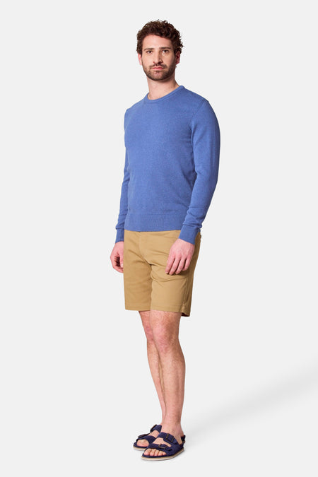 Pull à col rond - bleu