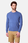 Pull à col rond - bleu
