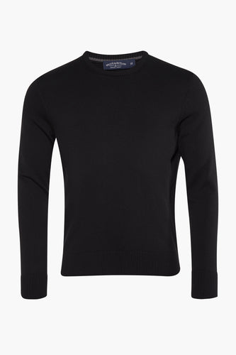 Pull à col rond - noir - Bruce & Butler