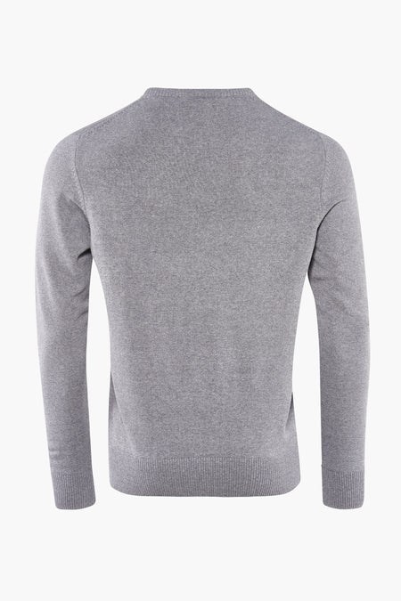 Pull à col rond - gris
