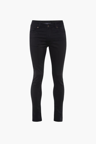 Pantalon noir de Bruce & Butler, gros plan sur la ceinture avec une poche.