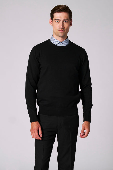 Pull à col rond - noir