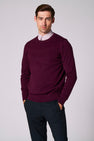 Pull à col rond - bordeaux