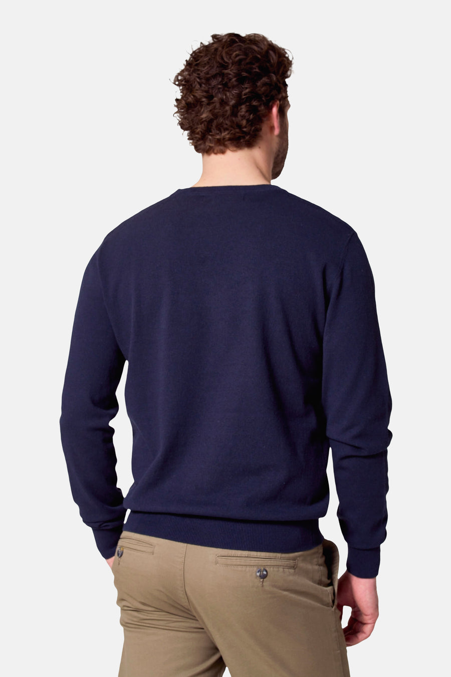 Pull à col rond - Bleu foncé - Bruce & Butler