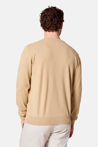 Pull à col rond - Beige - Bruce & Butler