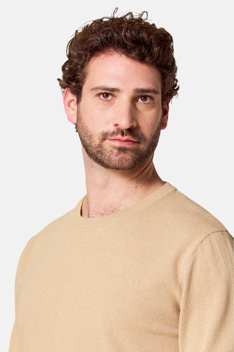 Pull à col rond - Beige - Bruce & Butler