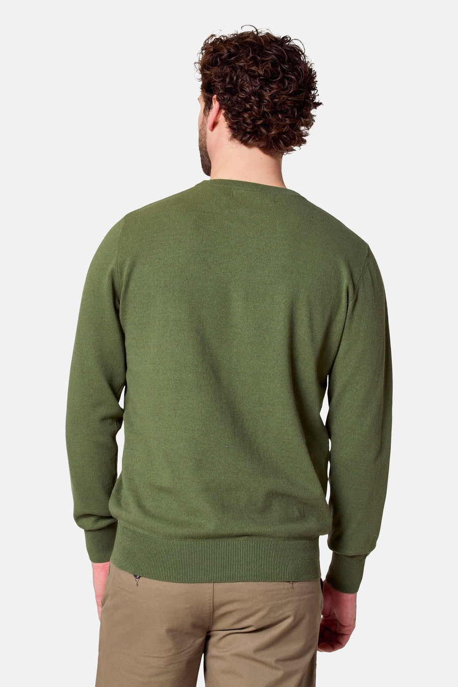 Pull à col rond - vert